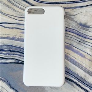 White silicone Iphone 8plus/7 plus case